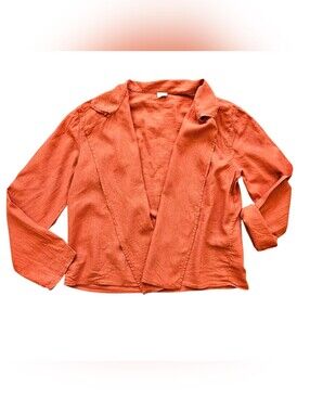 Wilfred Aritzia Linen Blend Open Front Blazer